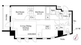 343 RESIDENCE MEGUROⅡ (343レジデンス目黒Ⅱ) 603 間取り図