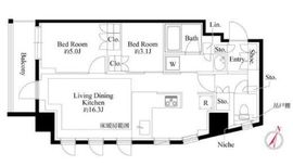 343 RESIDENCE MEGUROⅡ (343レジデンス目黒Ⅱ) 703 間取り図
