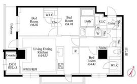 343 RESIDENCE MEGUROⅡ (343レジデンス目黒Ⅱ) 403 間取り図