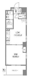 ルクレ新川レジデンス 707 間取り図