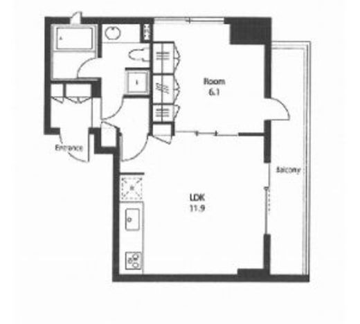 ステイシス町屋 706 間取り図