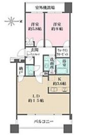 マスタービューレジデンス 4階 間取り図