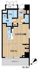 HF新横浜レジデンス 7階 間取り図
