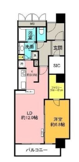 横濱ディアタワー 1015 間取り図