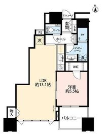 ドゥ・トゥール 47階 間取り図