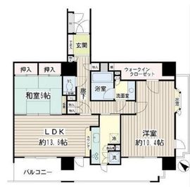 イクス川崎ザ・タワー 13階 間取り図
