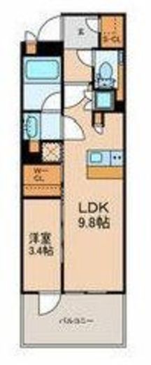 プラウド五反田 10階 間取り図