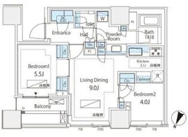 パークコート千代田四番町 5階 間取り図