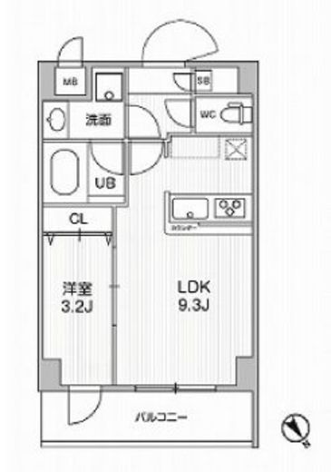 アルファコート曳舟3 203 間取り図