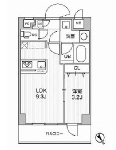 アルファコート曳舟3 202 間取り図