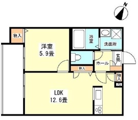 ヘリテイジ八雲 102 間取り図