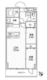 アルファコート曳舟3 409 間取り図