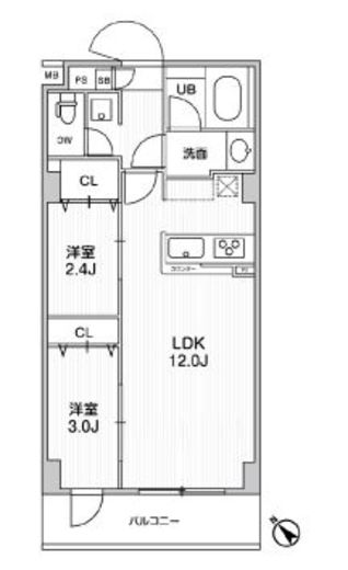 アルファコート曳舟3 410 間取り図