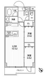 アルファコート曳舟3 411 間取り図