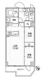 アルファコート曳舟3 412 間取り図