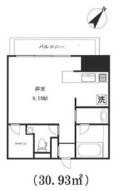 東麻布アパートメント 502 間取り図