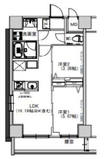 S-RESIDENCE千住大橋 (エスレジデンス千住大橋) 1301 間取り図