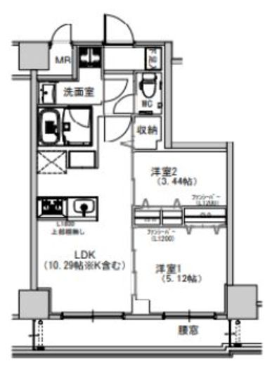 S-RESIDENCE千住大橋 (エスレジデンス千住大橋) 502 間取り図