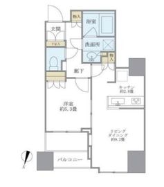 大崎ウエストシティタワーズ ウエスト 7階 間取り図