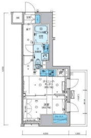 リヴシティ横濱新川町弐番館 201 間取り図