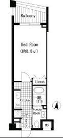 クロスレジデンス三宿 514 間取り図