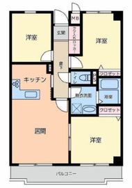 コスモリード学芸大学 207 間取り図