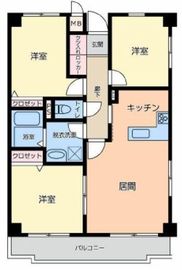コスモリード学芸大学 208 間取り図