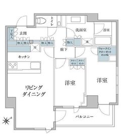 ザ・パークハウス南青山常磐松 3階 間取り図