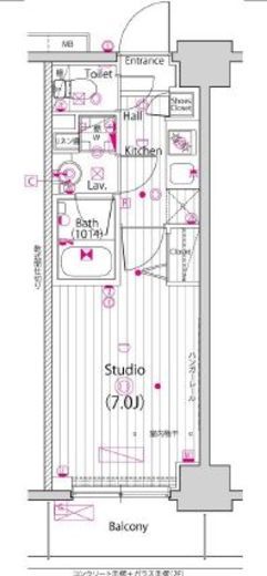 ガーラ・プライム横濱関内 11階 間取り図