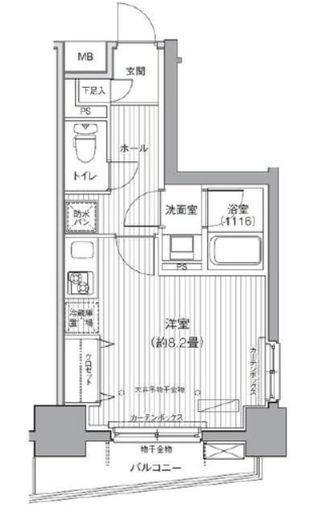 ダイイチフレア川崎 307 間取り図