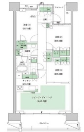 HARUMI FLAG PARK VILLAGE (晴海フラッグ パークヴィレッジ) 11階 間取り図