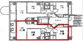AKASAKA K MANSION 801 間取り図