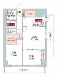 ラ・コリーヌ日吉 5階 間取り図