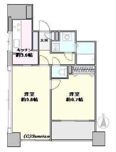 ローヤルシティ神田佐久間町 10階 間取り図