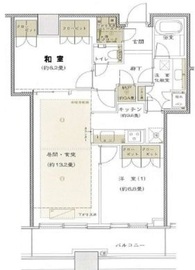 プラウドタワー千代田富士見 21階 間取り図