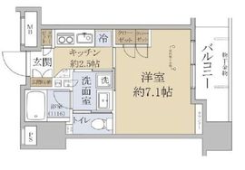 アトラス日本橋鞍掛 10階 間取り図