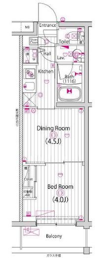 ガーラ元住吉グランドステージ 3階 間取り図
