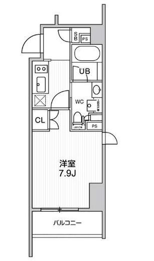 シーズンフラッツ新高円寺 305 間取り図