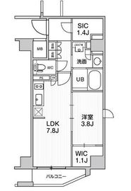 シーズンフラッツ新高円寺 304 間取り図