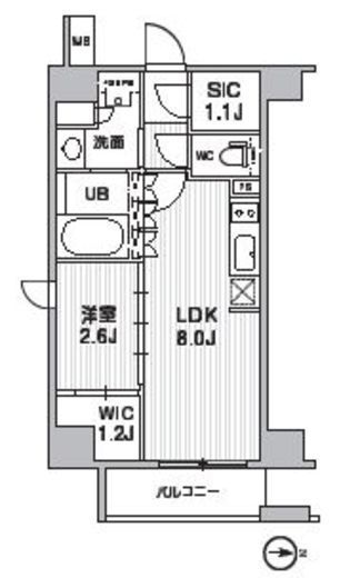 シーズンフラッツ新高円寺 601 間取り図
