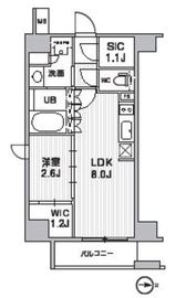 シーズンフラッツ新高円寺 601 間取り図