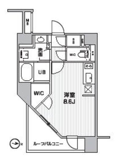 シーズンフラッツ新高円寺 701 間取り図
