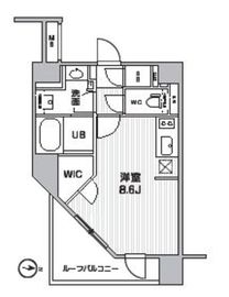 シーズンフラッツ新高円寺 701 間取り図