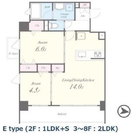 Nouvelle maison yamayaⅡ 201 間取り図