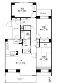 T's garden西寺尾(ティーズガーデン西寺尾) 2階 間取り図