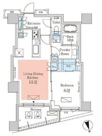 パークアクシス元麻布 304 間取り図