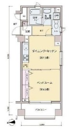 プロッシモ新宿 601 間取り図