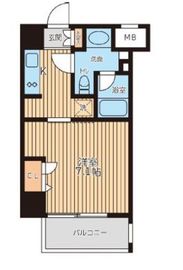 レジディア新横浜 508 間取り図