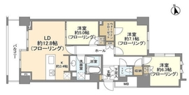 ブランズ麻布狸穴町 2階 間取り図