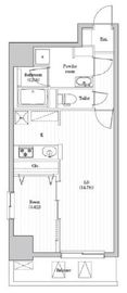 アーバンパーク日暮里 602 間取り図